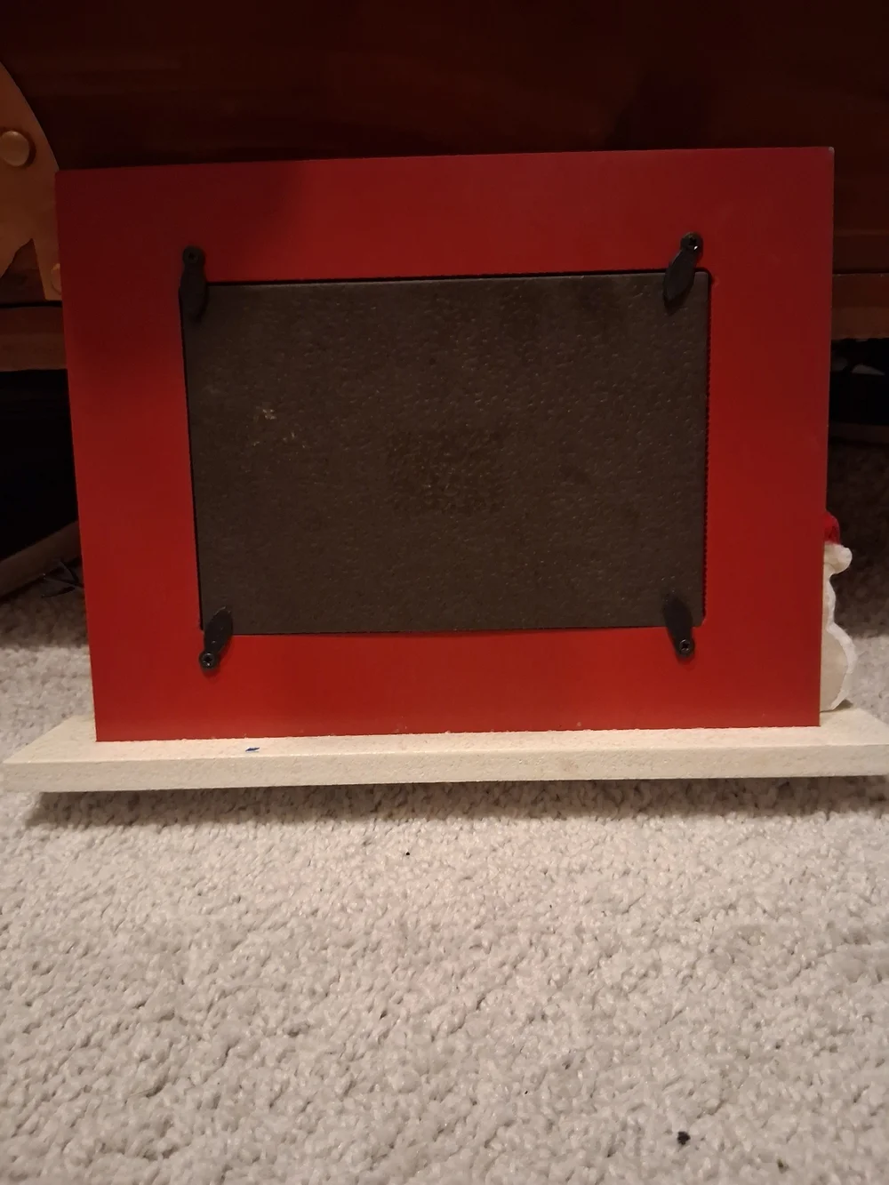 St. Nicholas Square Red Holiday Frame with Sparkling JOY and Snowmen